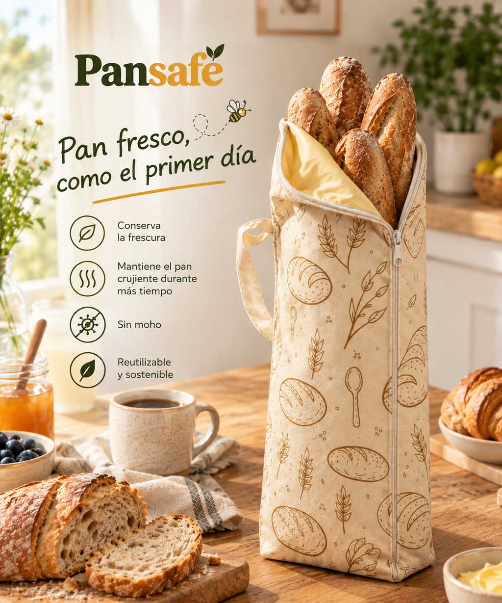 Pansafe Baguette – Bolsas para barras de pan (pack de 2)