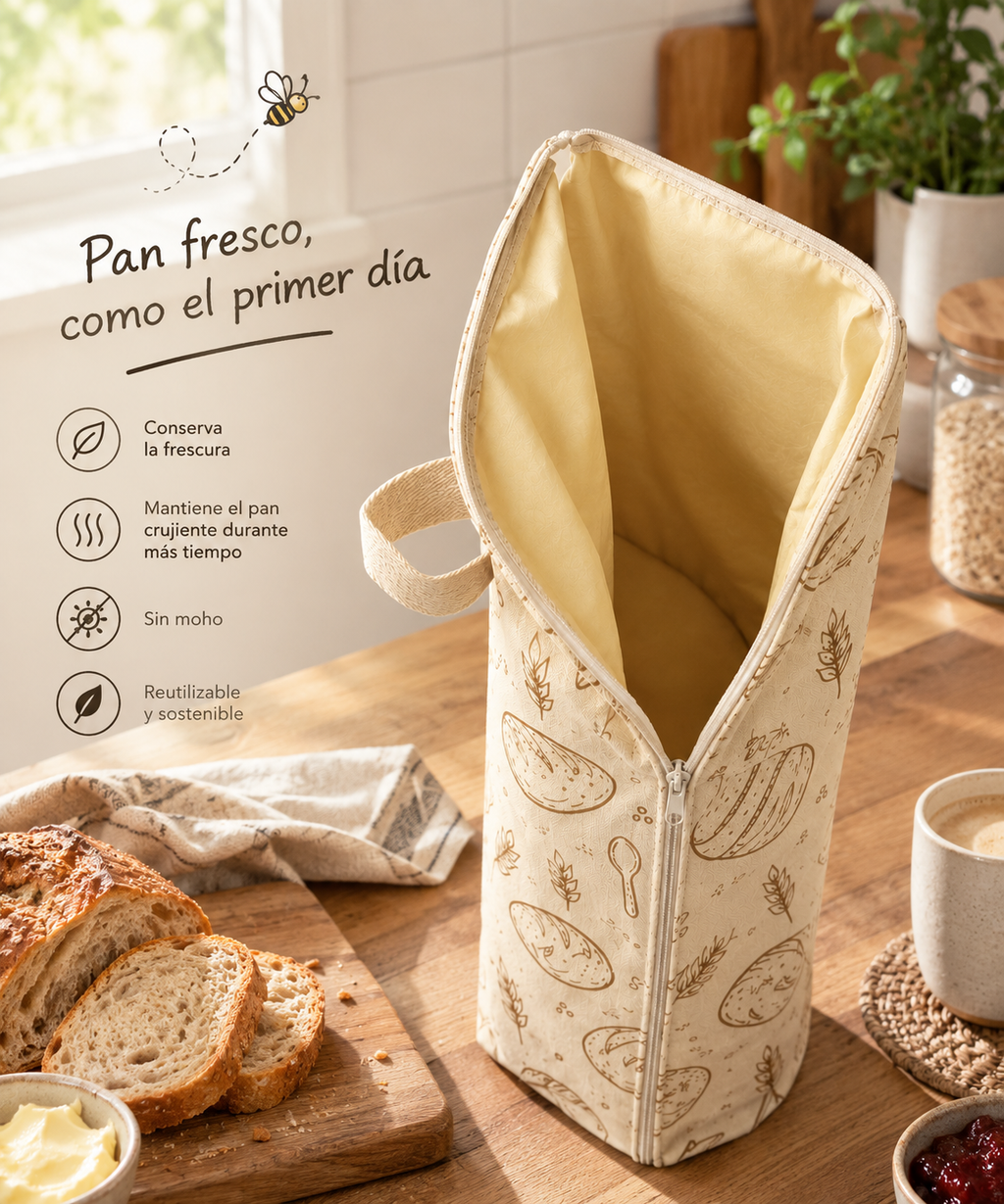 Pansafe Baguette – Bolsas para barras de pan (pack de 2)