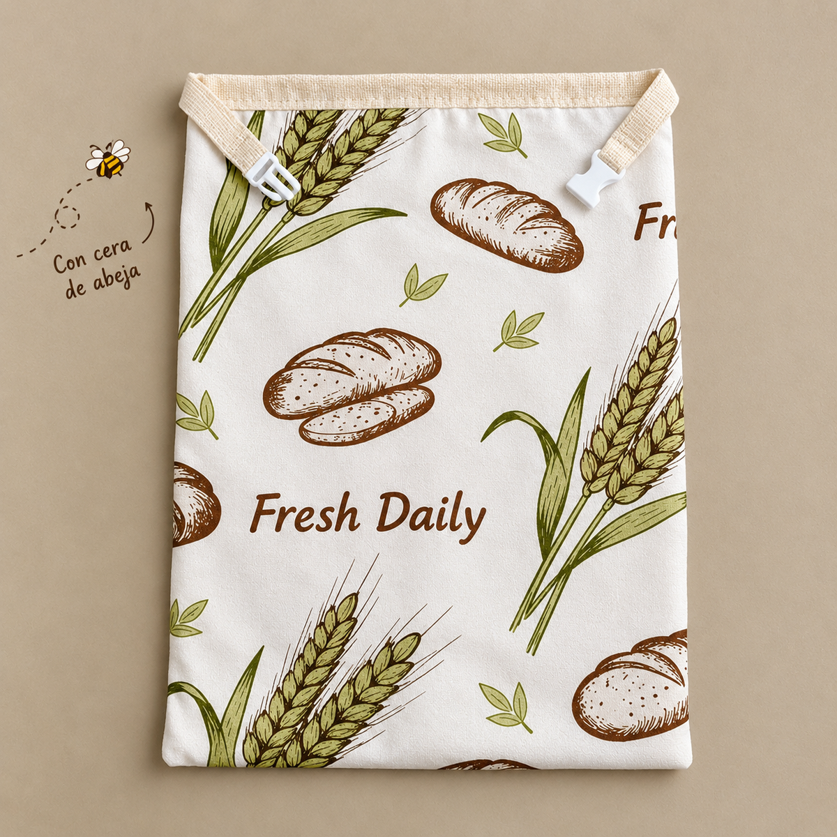 Pansafe Hogaza – Bolsa de pan de cera de abeja