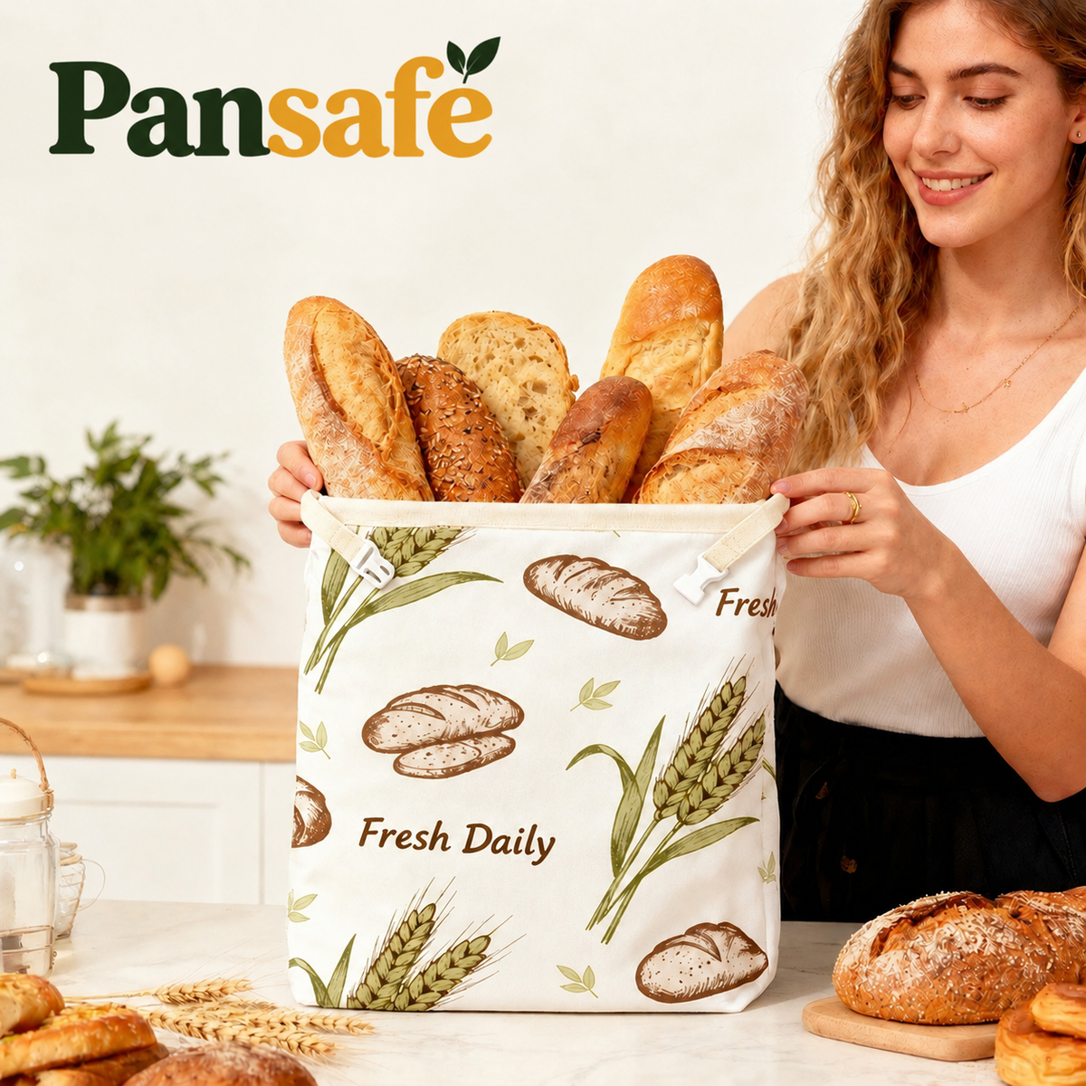 Bolsa de pan Pansafe en la cocina